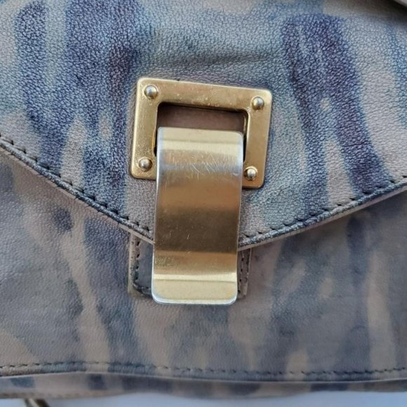 Proenza Schouler PS1 bag painted stripes gray blue purple beige black tan purple - Picture 4 of 12